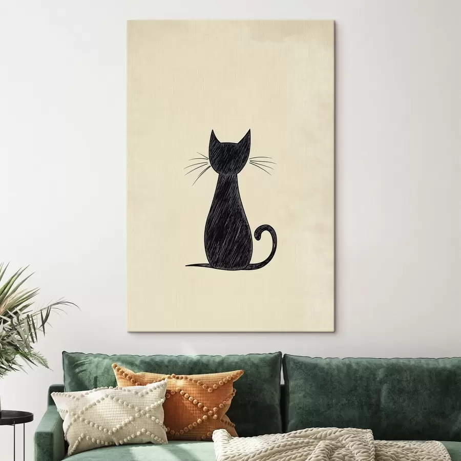wall murals Black Cat s44163