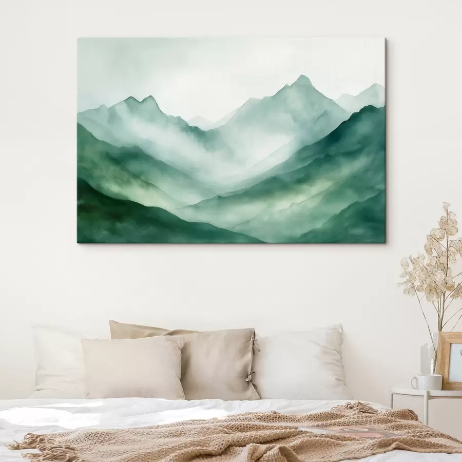murales Montañas en tonos verdes s44168