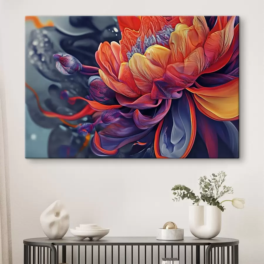 murales Gran flor brillante s44214