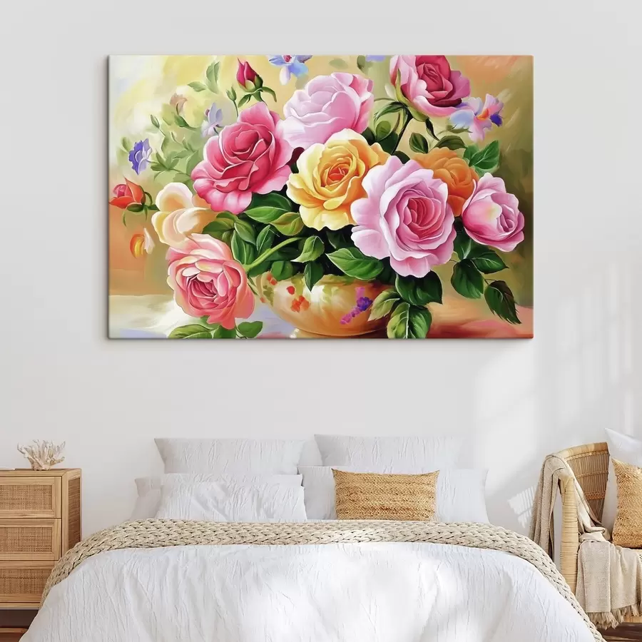 murales Exuberante ramo de flores brillantes s44217