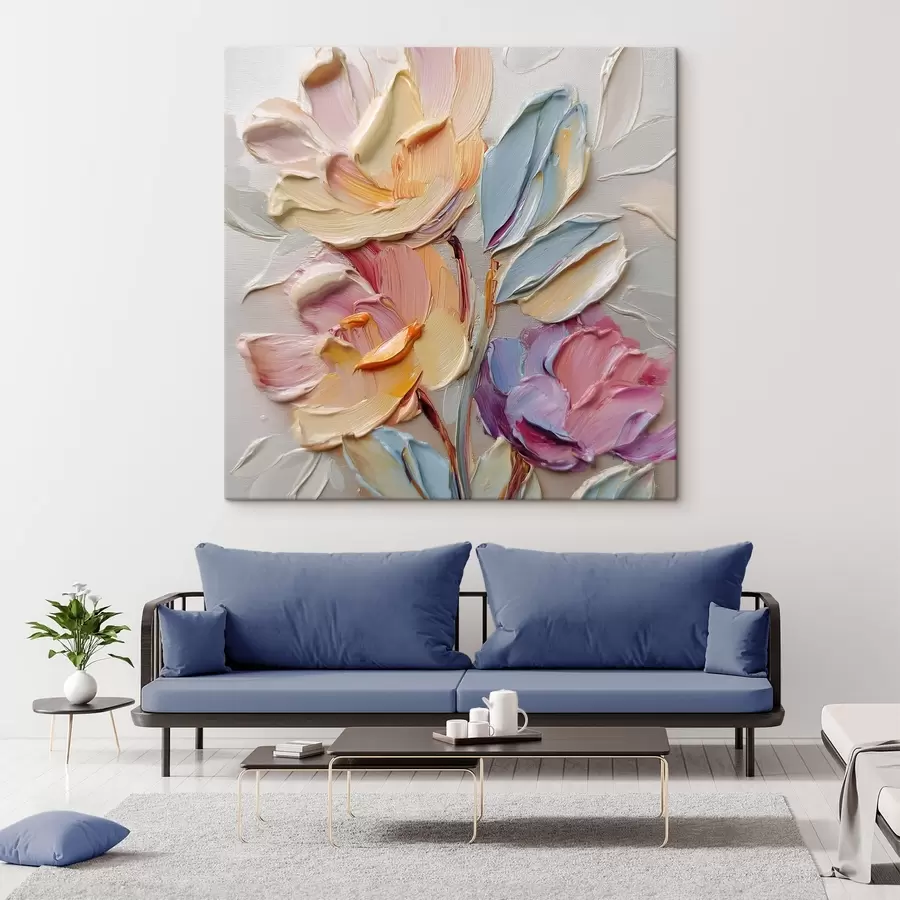 wall murals Textured bouquet s44240