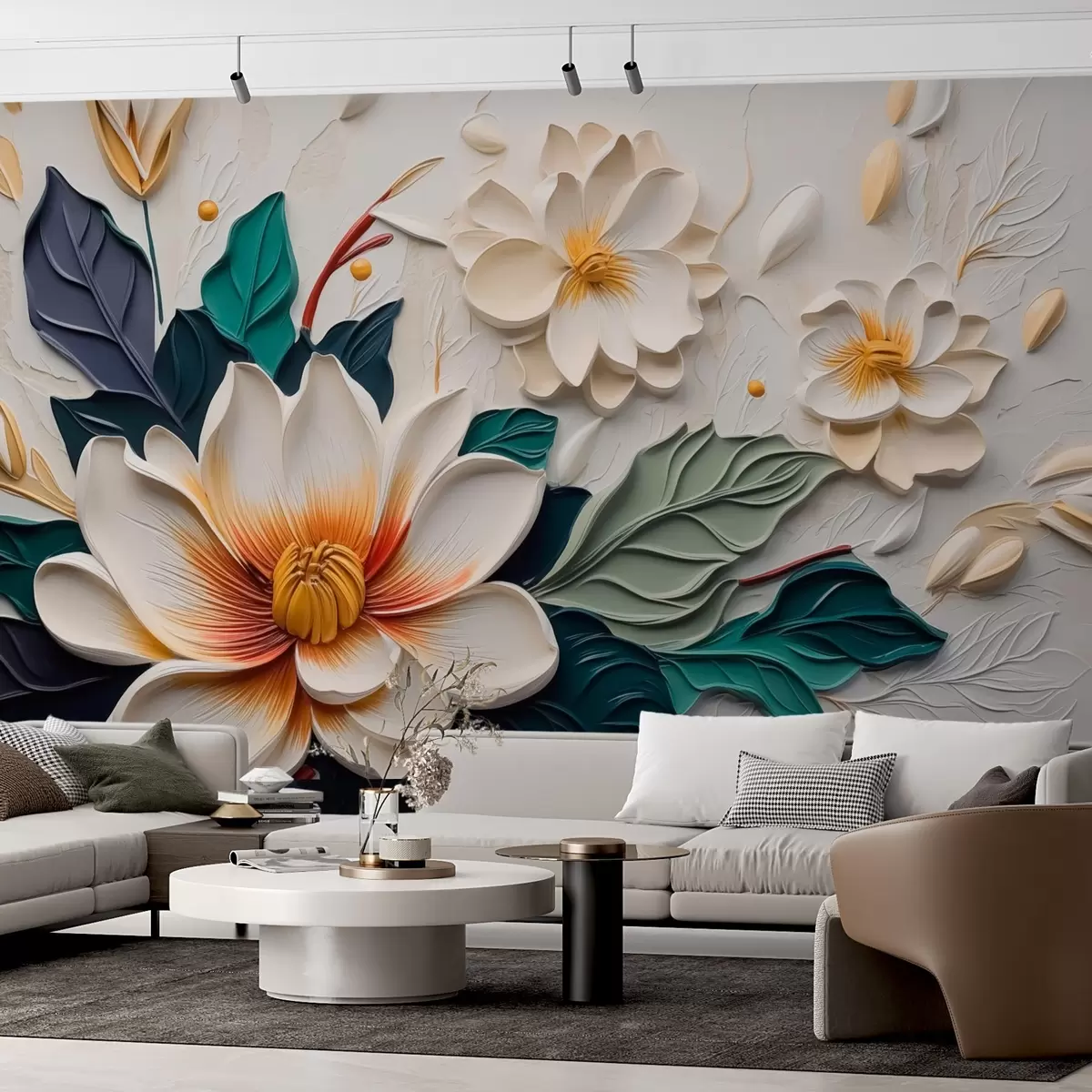 Wall Mural Photo Wallpaper Decorative flowers w03904