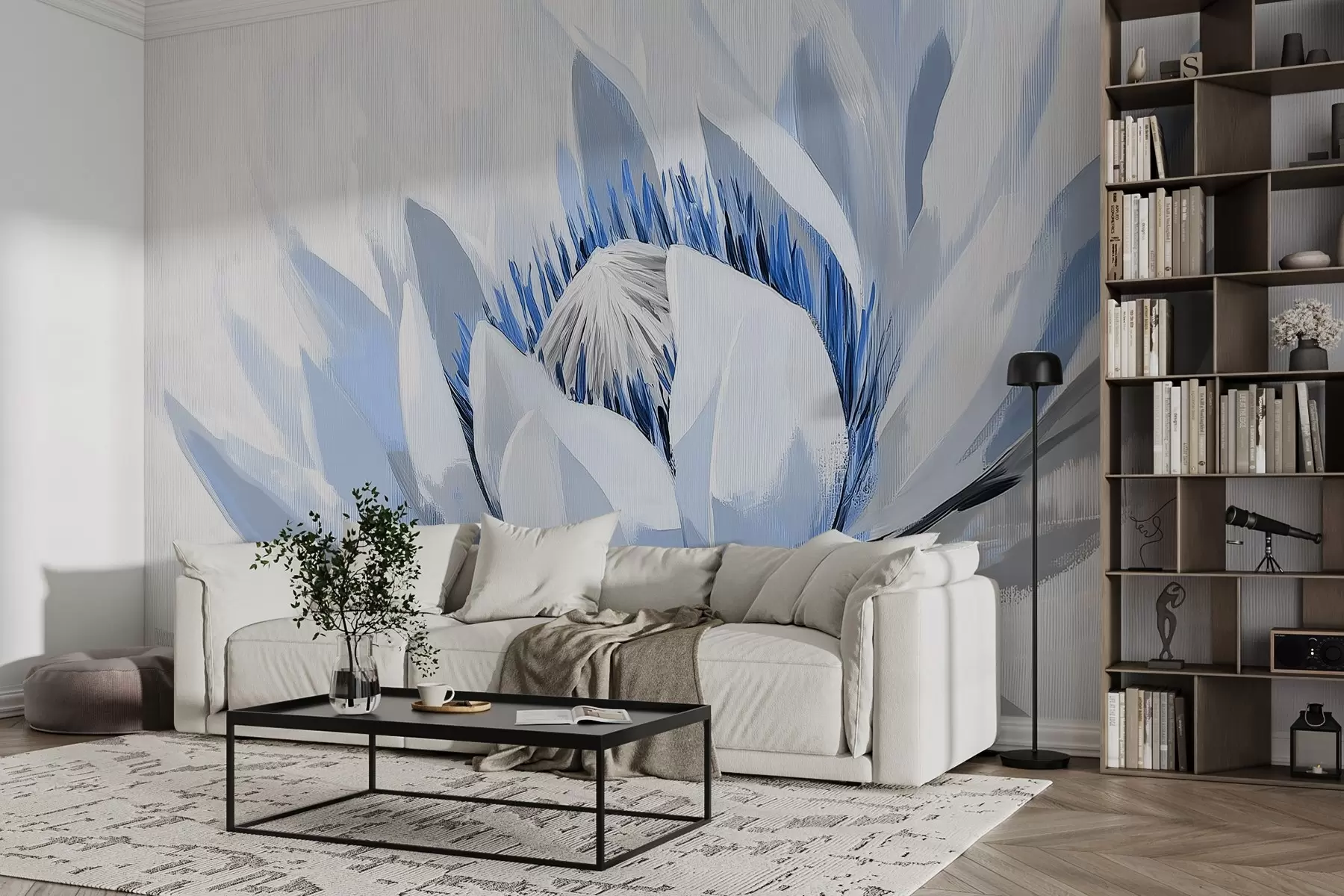 Wall Mural Photo Wallpaper Large abstract flower acrylic w09066v1