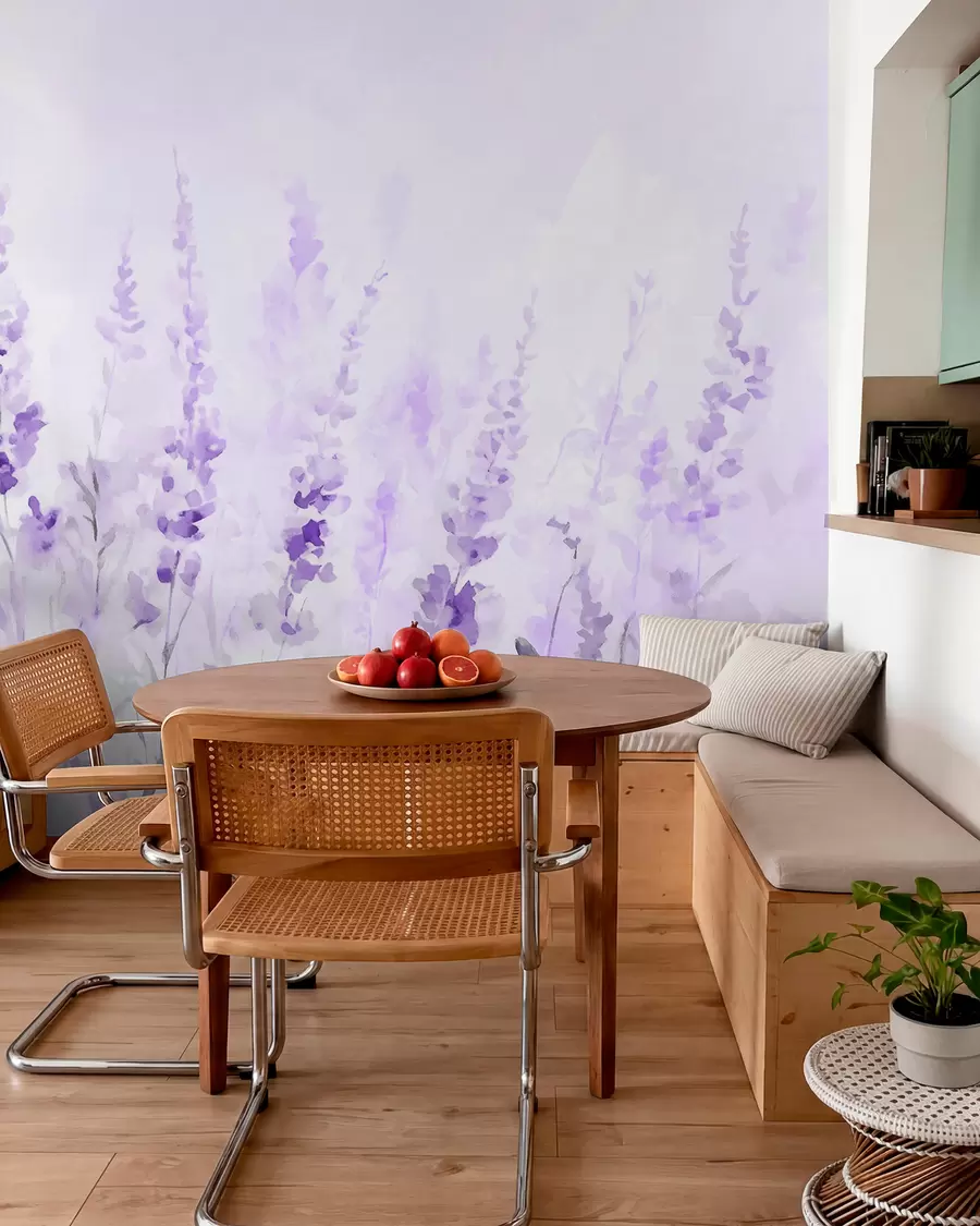 Wall Mural Photo Wallpaper Vintage lavender field w09069v1