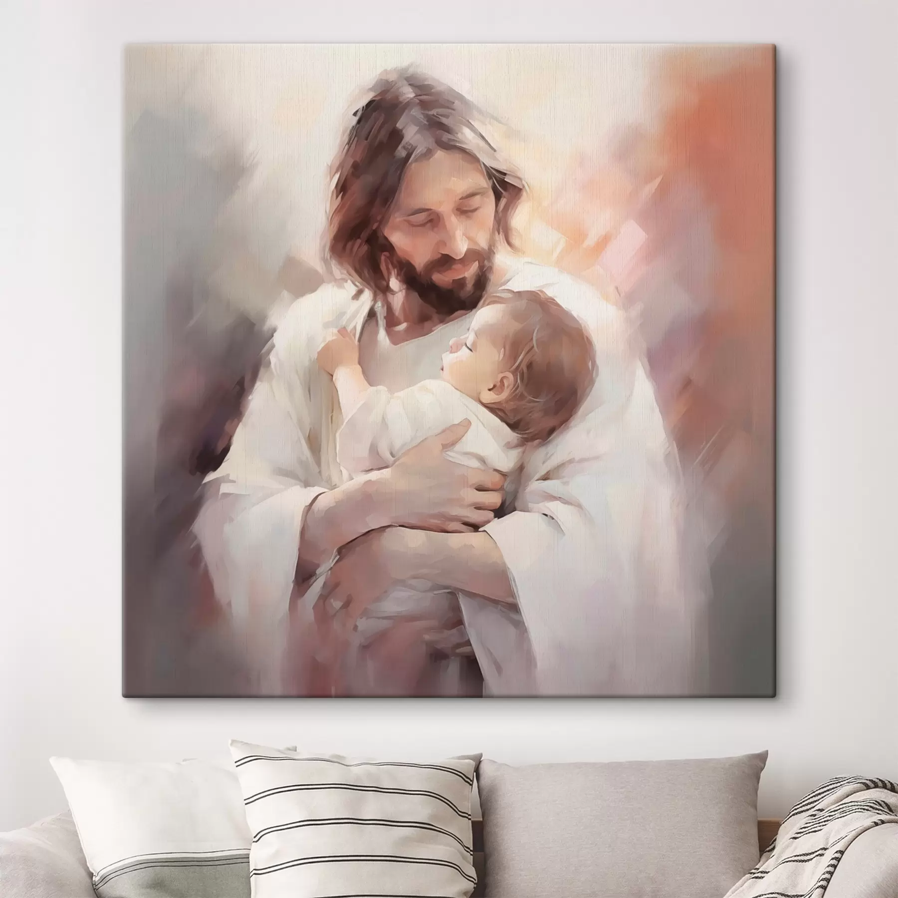 murales Jesús con un niño s44283