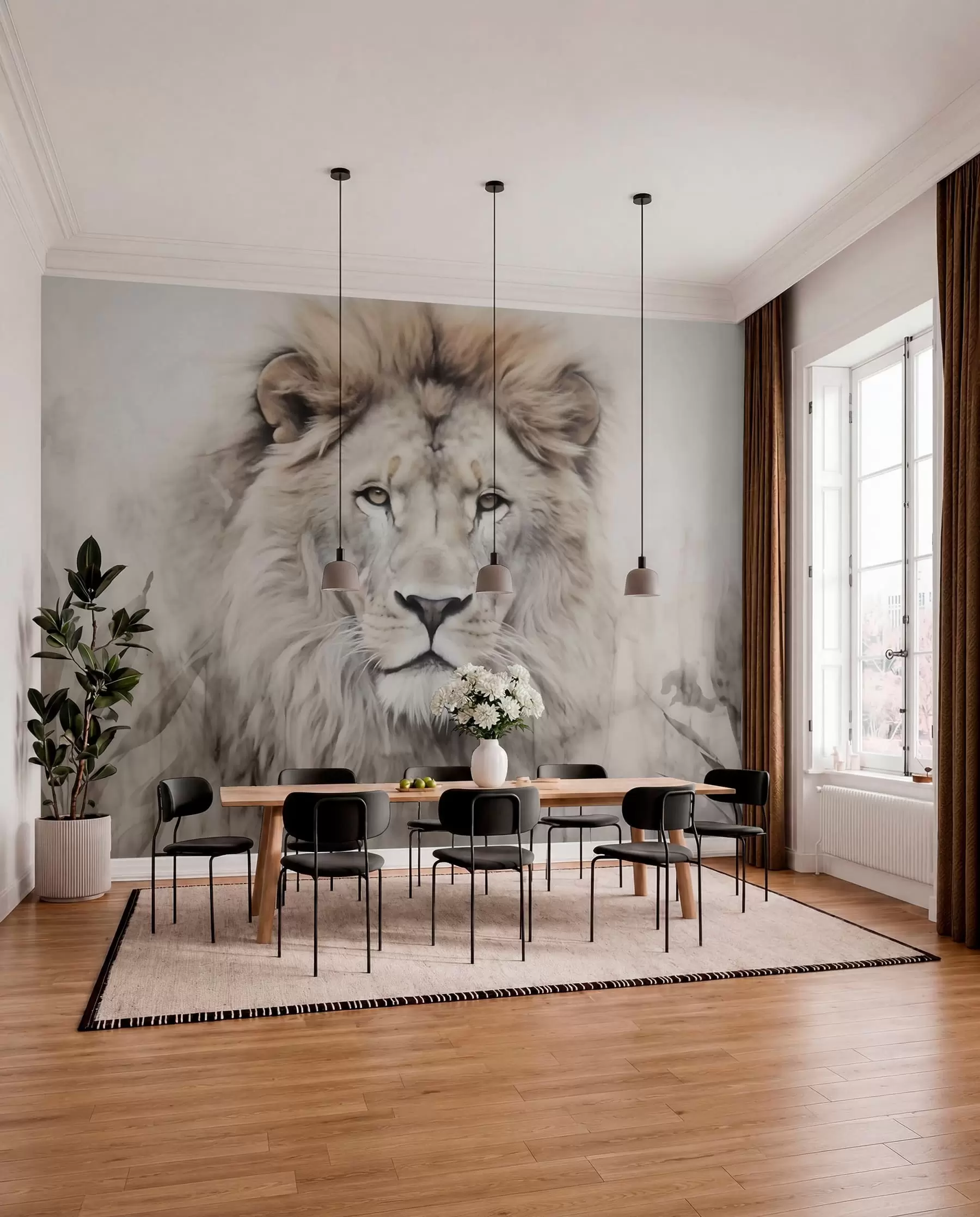 Wall Mural Photo Wallpaper Lion w03888