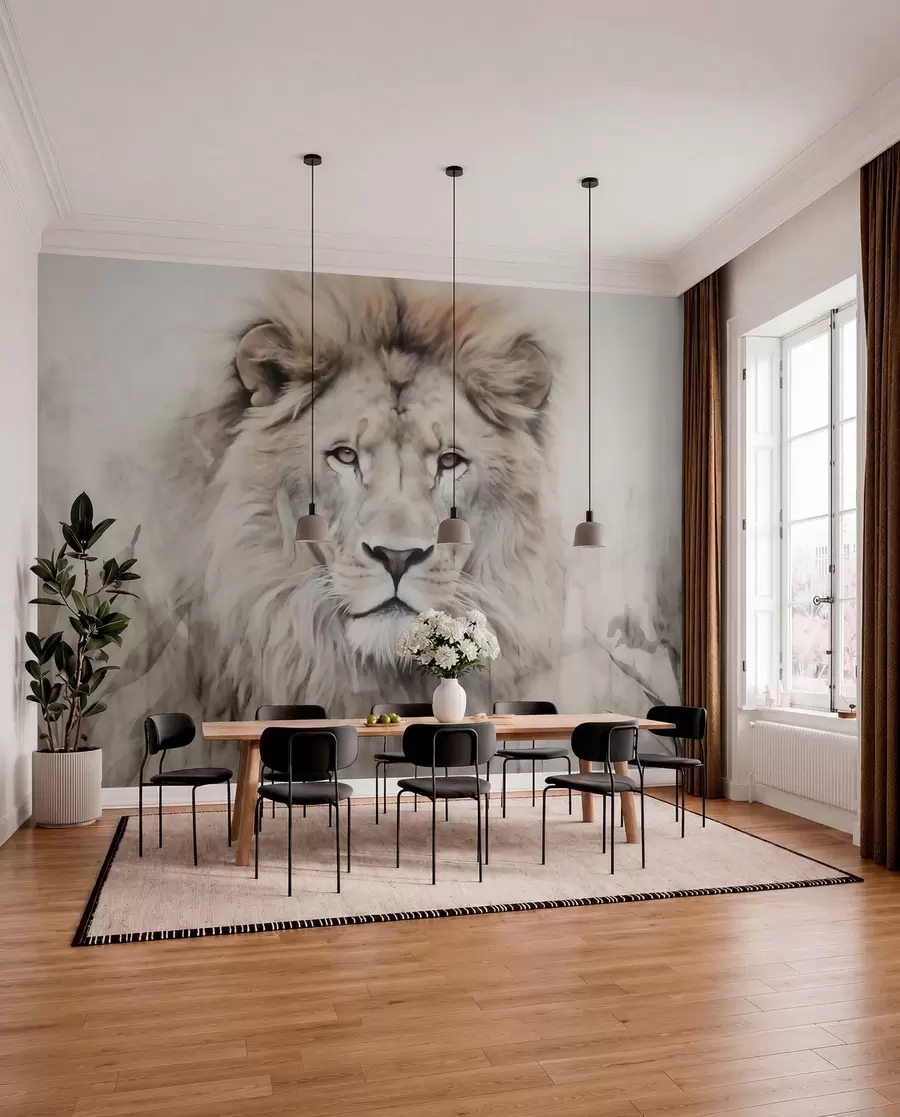 peintures murales Lion w03888