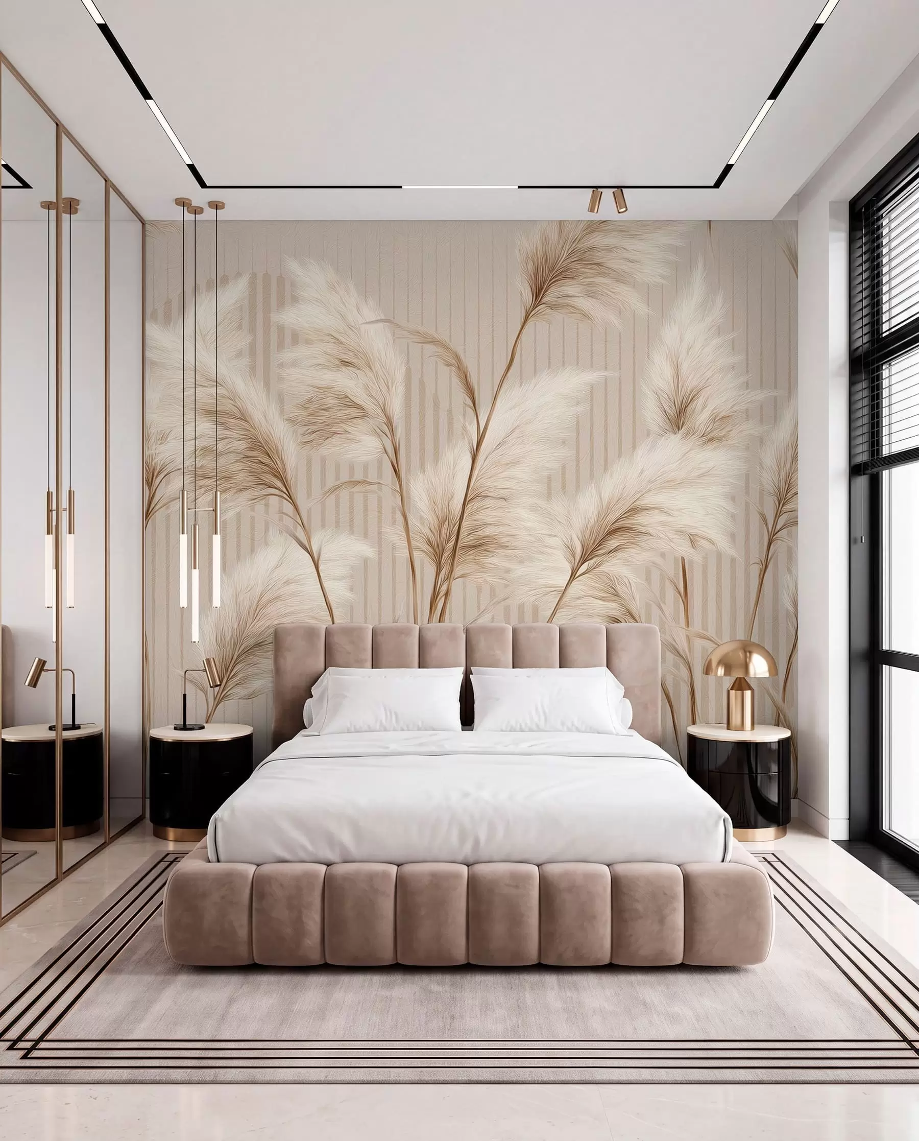 wall murals Pampas Rhythm w09104