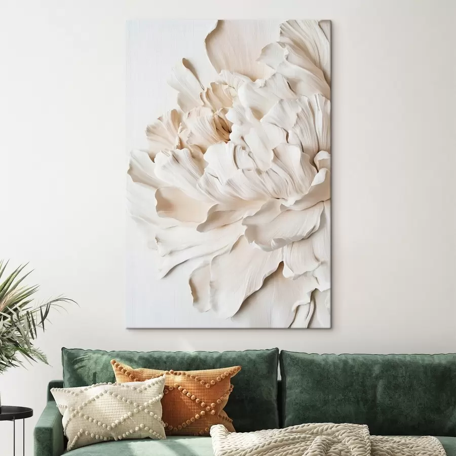 wall murals Large beige flower s44316