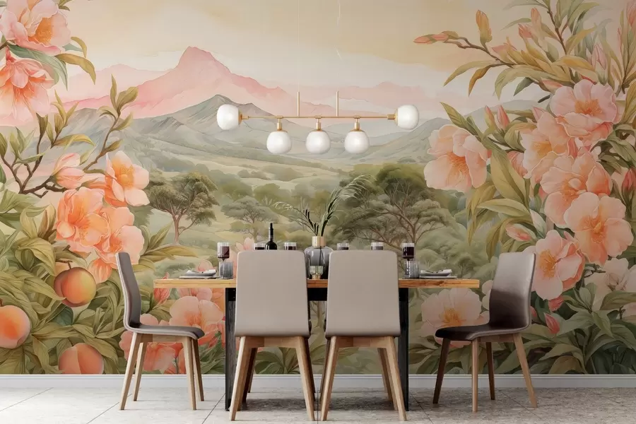 murais de parede Vista da montanha w03967