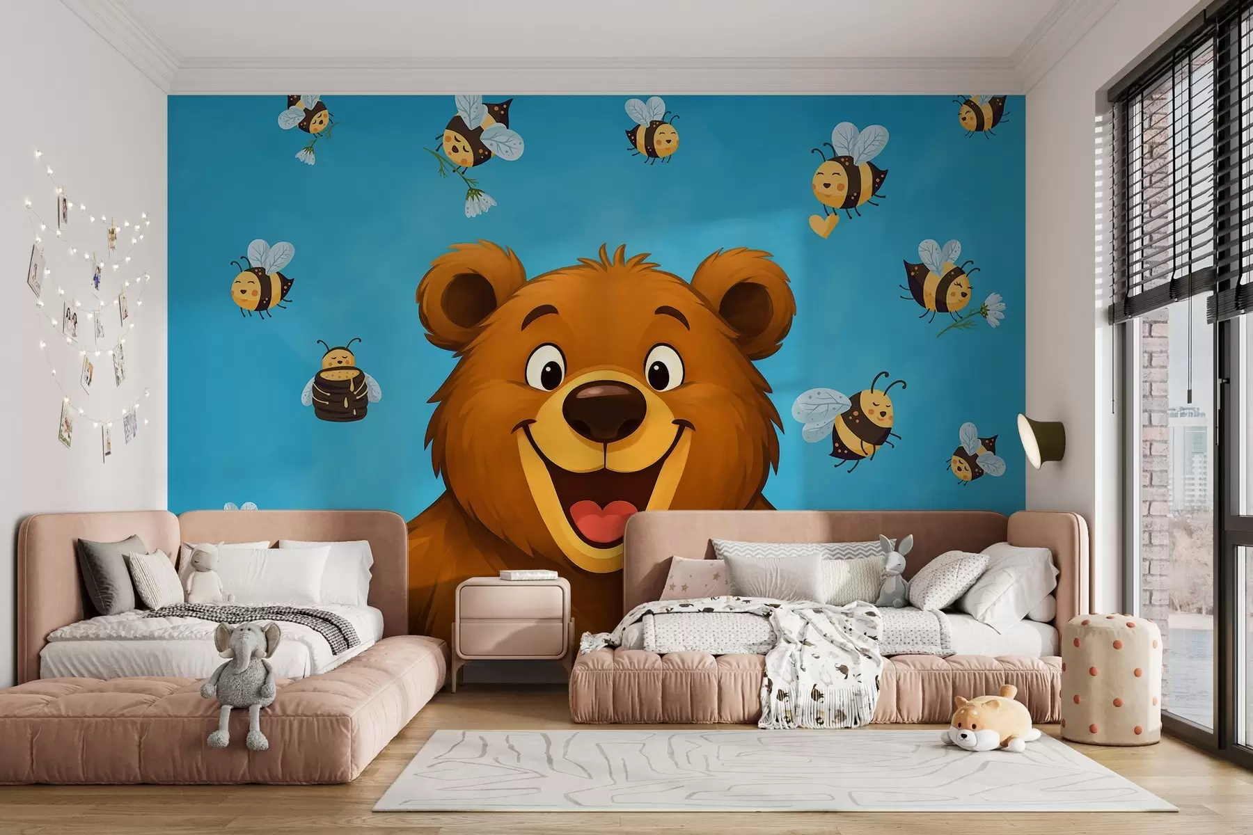 Wall Mural Photo Wallpaper Cheerful bear w03969