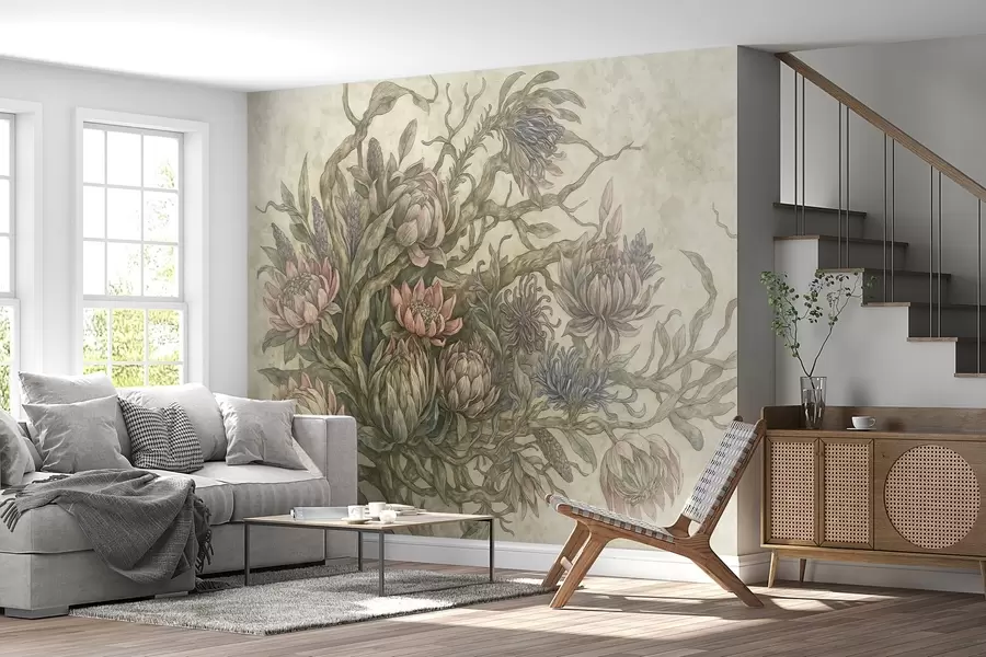 Wall Mural Photo Wallpaper Whimsical flowers w03975