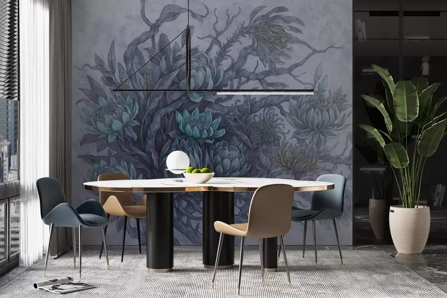 murales Flores caprichosas w03975v1