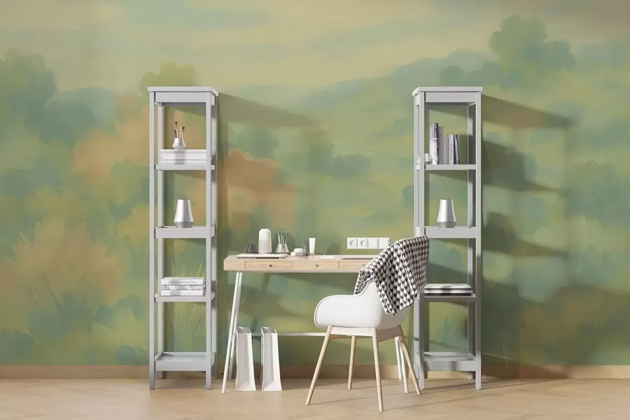 peintures murales Champ délicat w03977