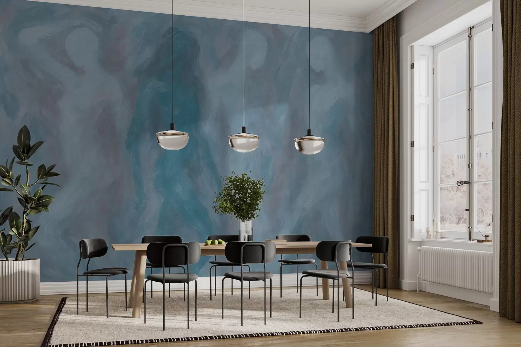 Wall Mural Photo Wallpaper Abstract silhouettes w03982v1