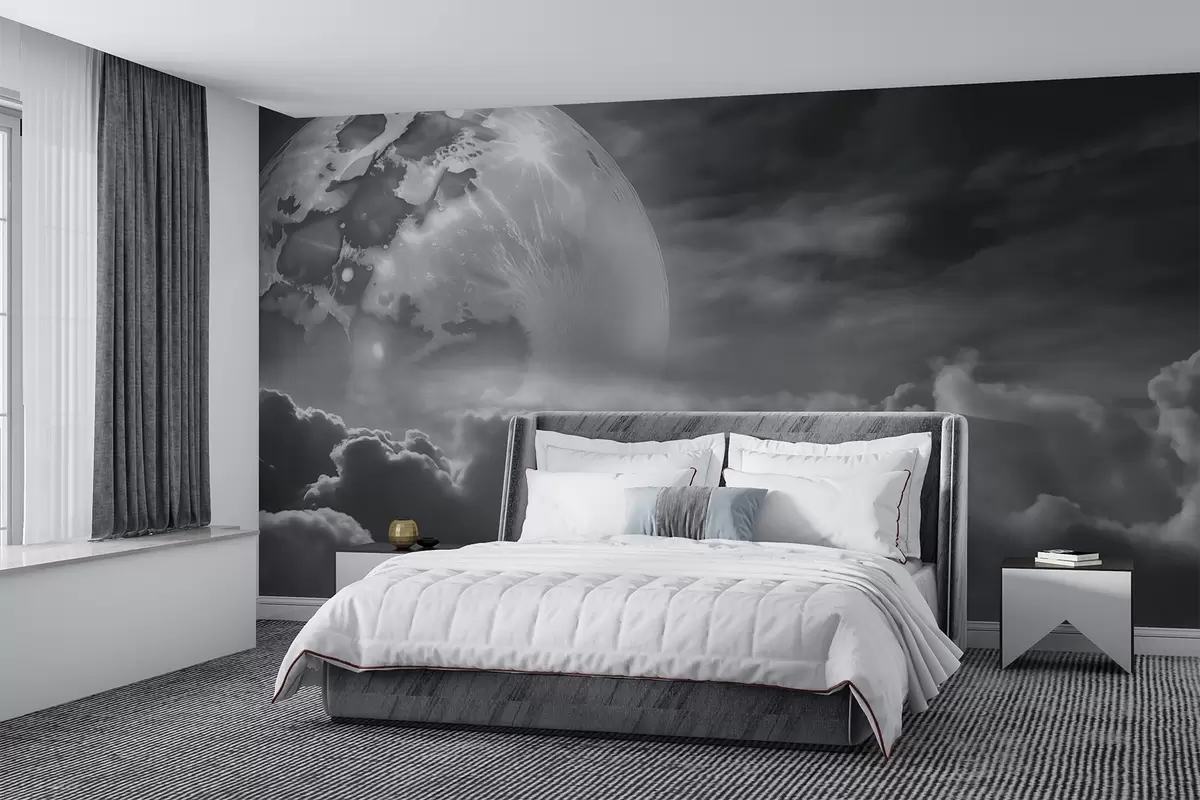 Wall Mural Photo Wallpaper Moon above the clouds w03921