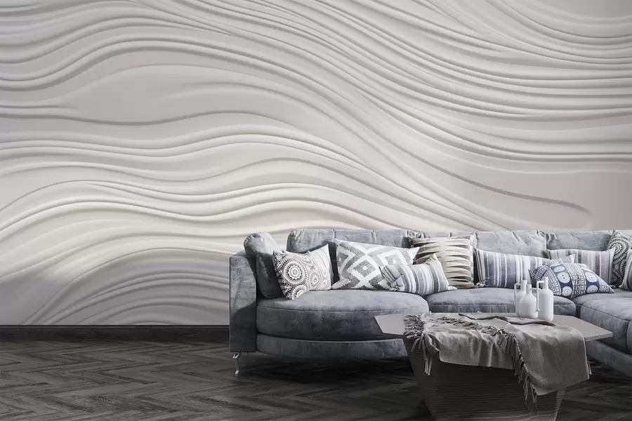 Wall Mural Photo Wallpaper Volumetric waves w03923