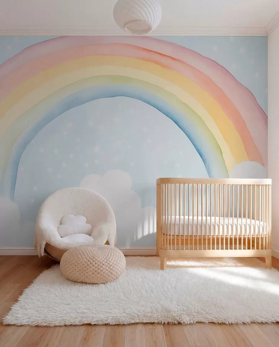 wall murals Rainbow Reverie w03924