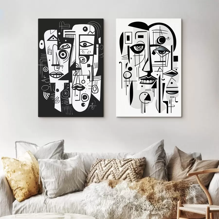 murales Caras abstractas m00456