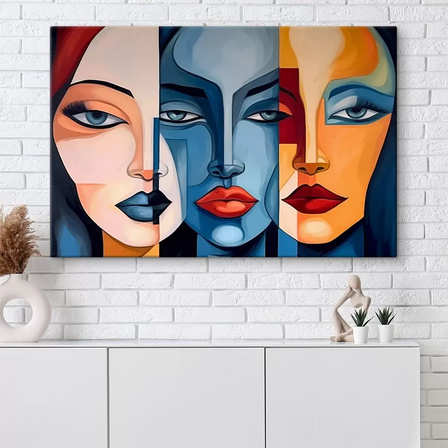 murales Caras abstractas s44279