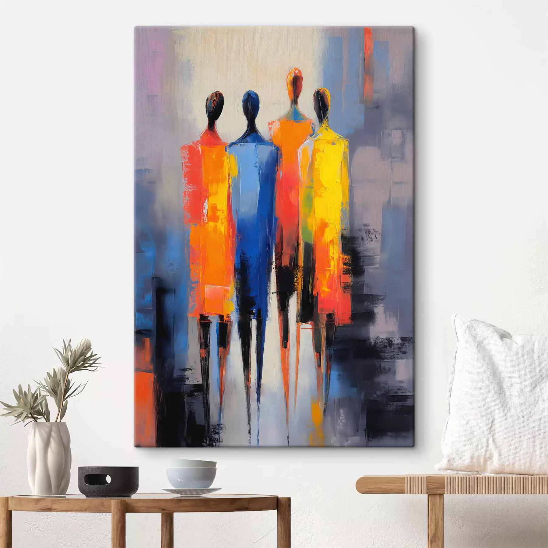 murales Figuras humanas abstractas s44367