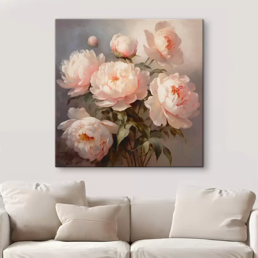 wall murals A bouquet of peonies s44412
