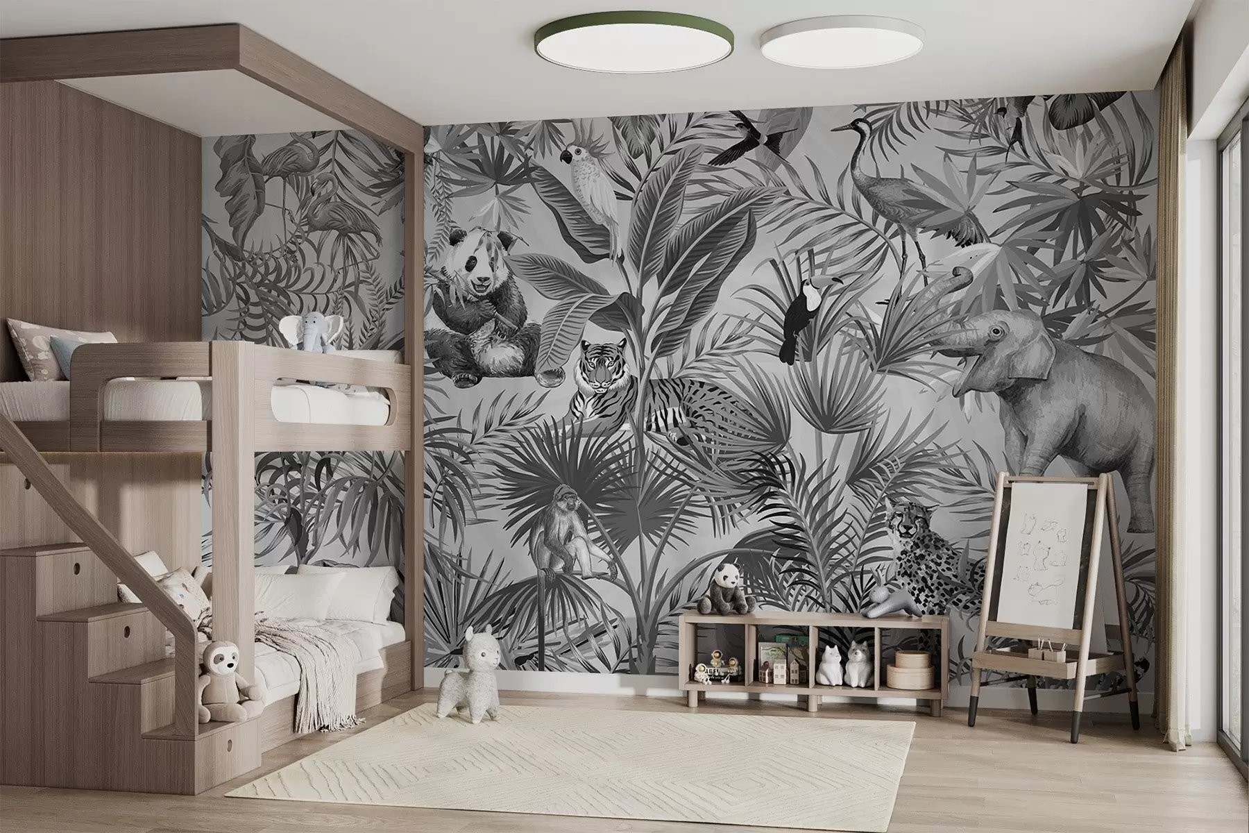 wall murals Animals in the jungle w03983v2
