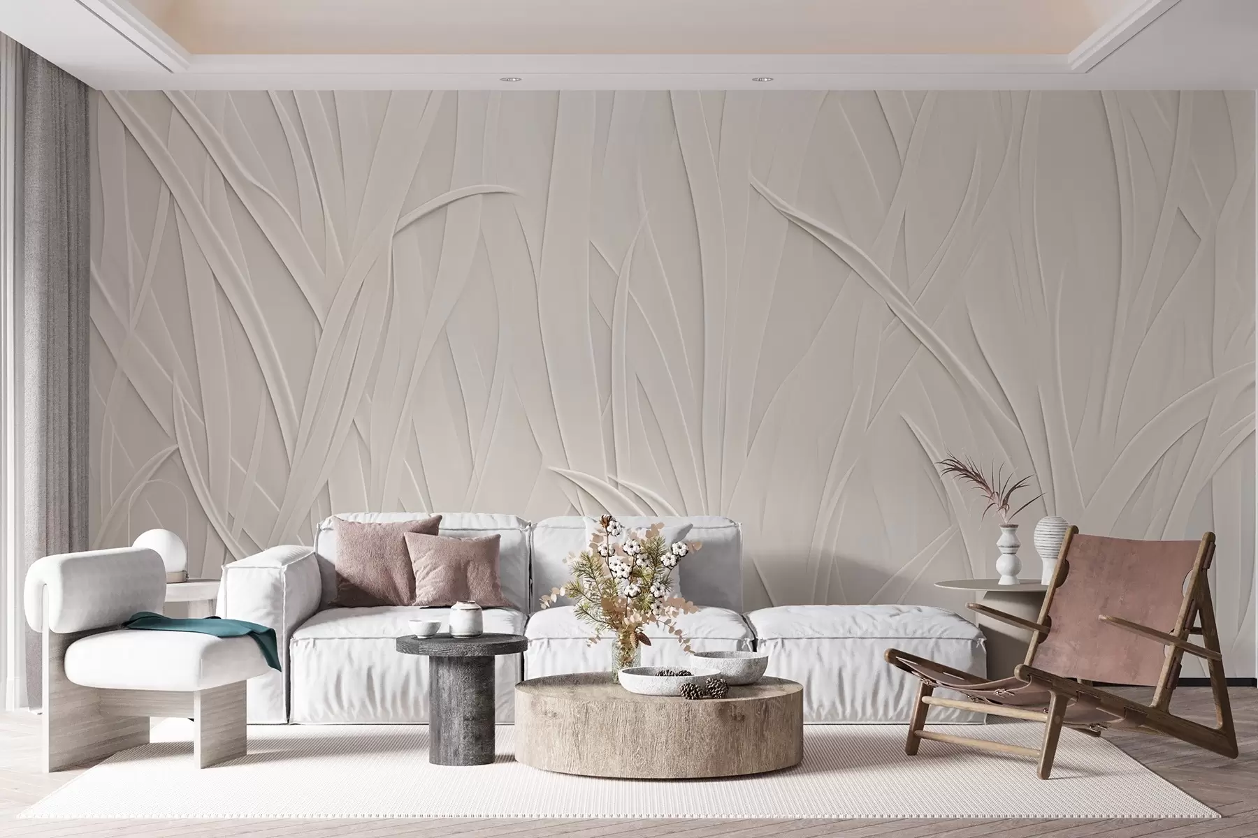peintures murales Lignes courbes w03985