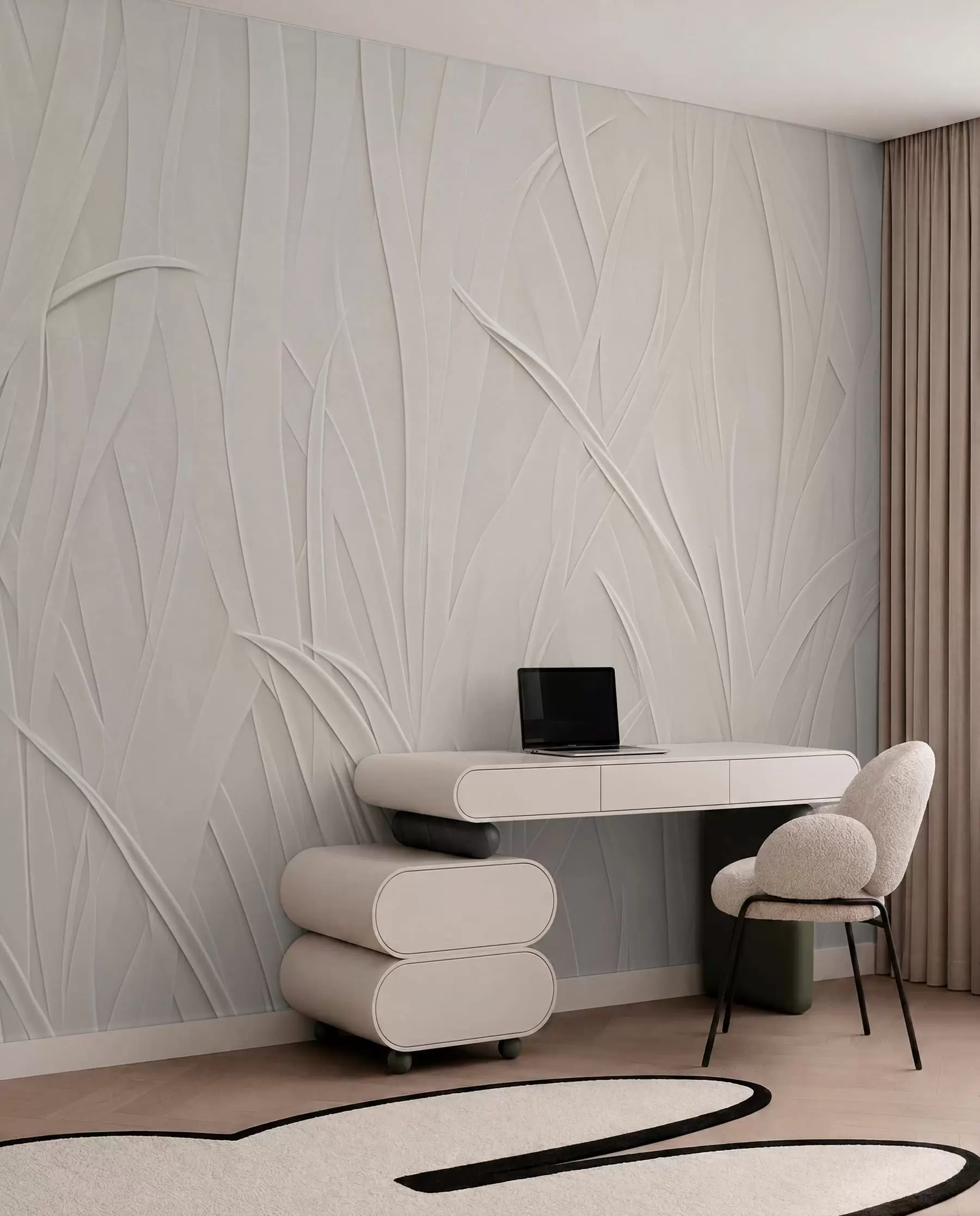 peintures murales Lignes fluides w03985