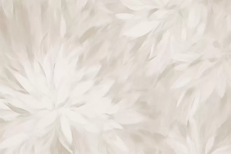 peintures murales Fleurs dans le style des traits doux w03986v2