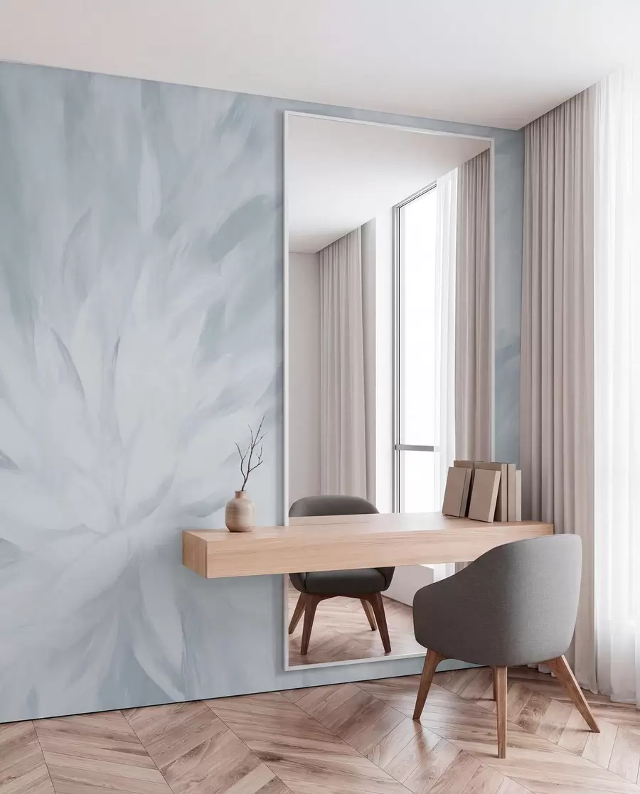 Wall Mural Photo Wallpaper Flowers in the style of soft strokes w03986v3