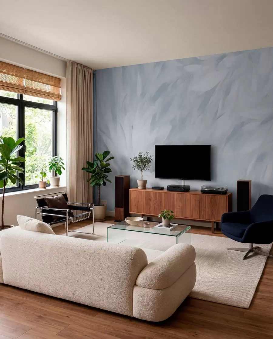 wall murals Flowers in the style of soft strokes w03986v3