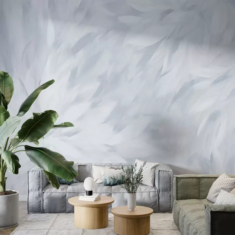 murais de parede Flores ao estilo de pinceladas suaves w03986v3