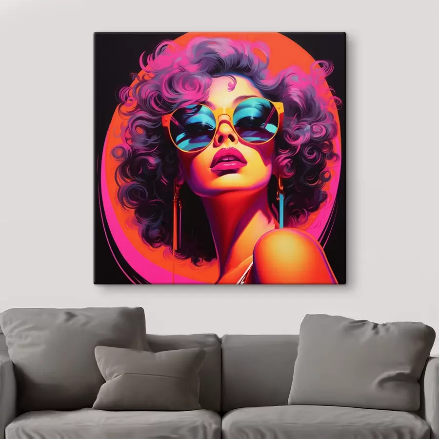 murales Mujer elegante con gafas de sol s44335