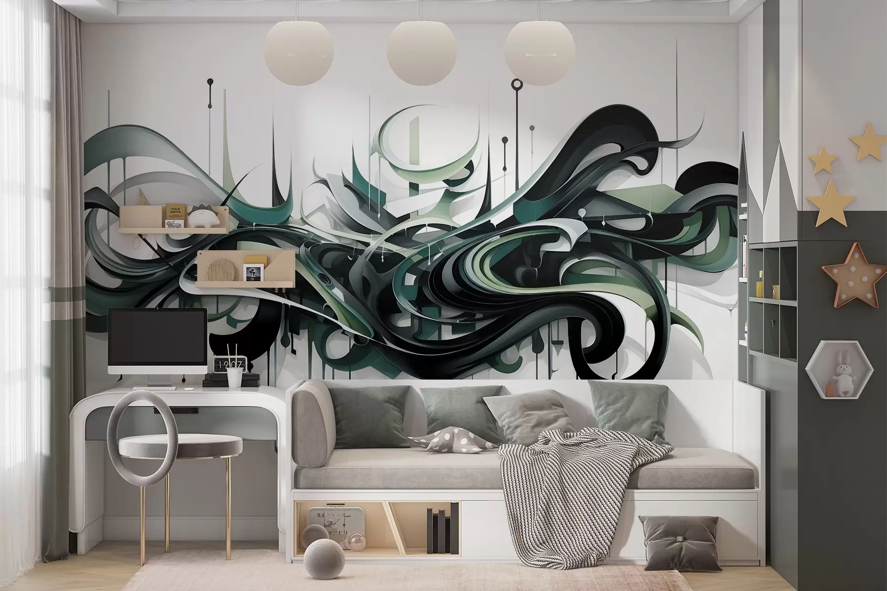 wall murals Graphic composition w04038v3