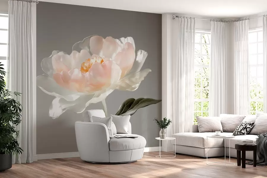 murales flor grande de cristal w04030