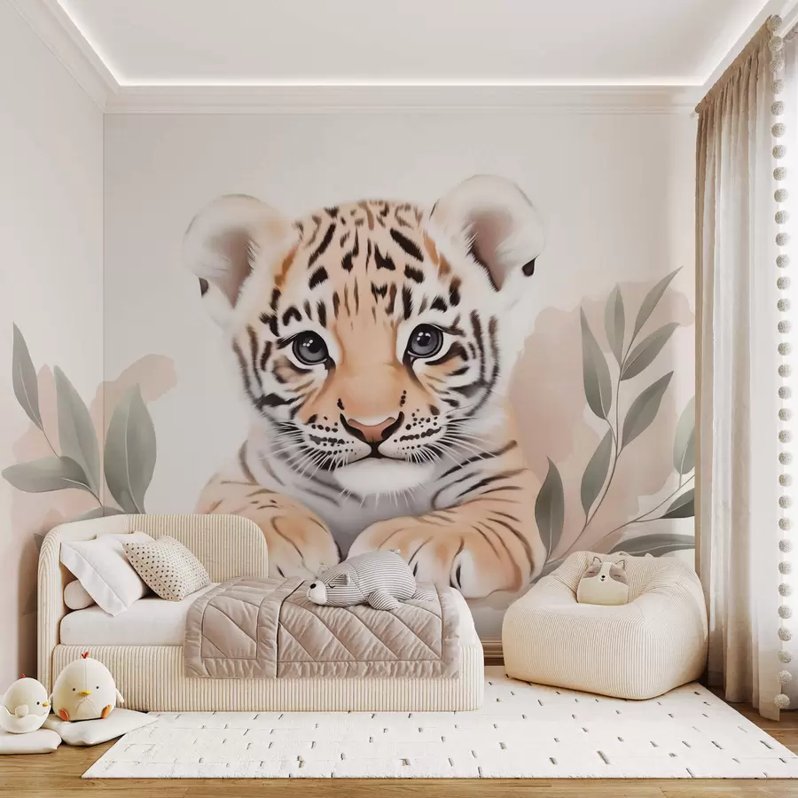 peintures murales Mignon petit tigre w03529