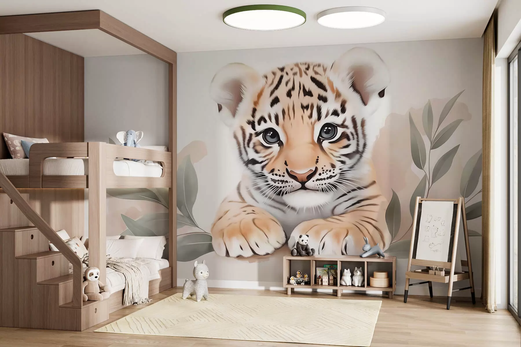 peintures murales Mignon petit tigre w03529