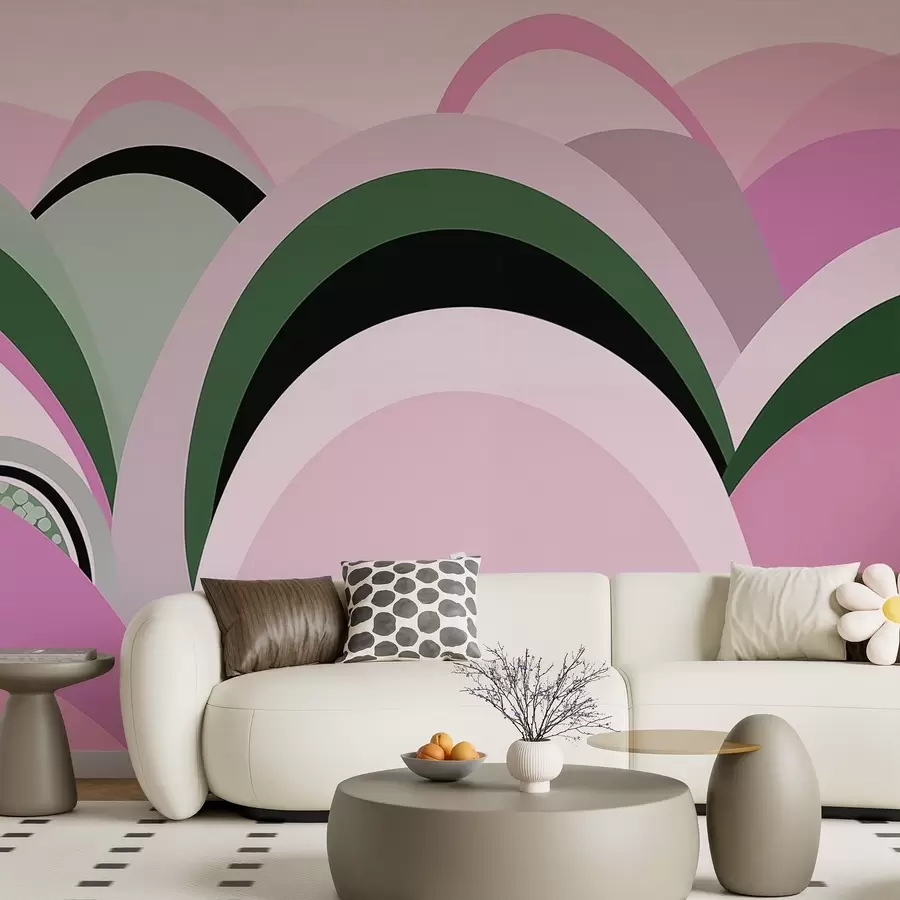 wall murals Abstract arcs w04021v2