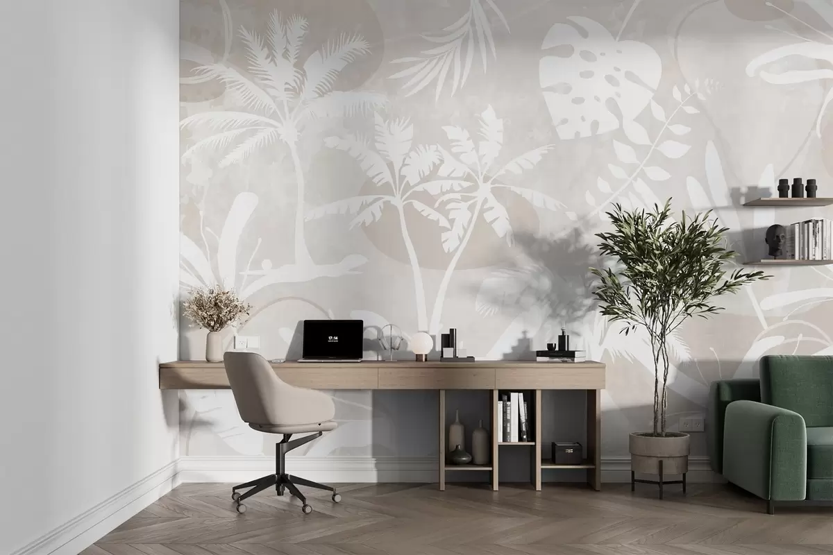 wall murals Tropical silhouettes w04040