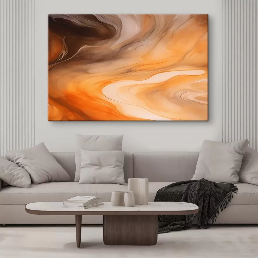 murales Cálidas ondas abstractas s44496