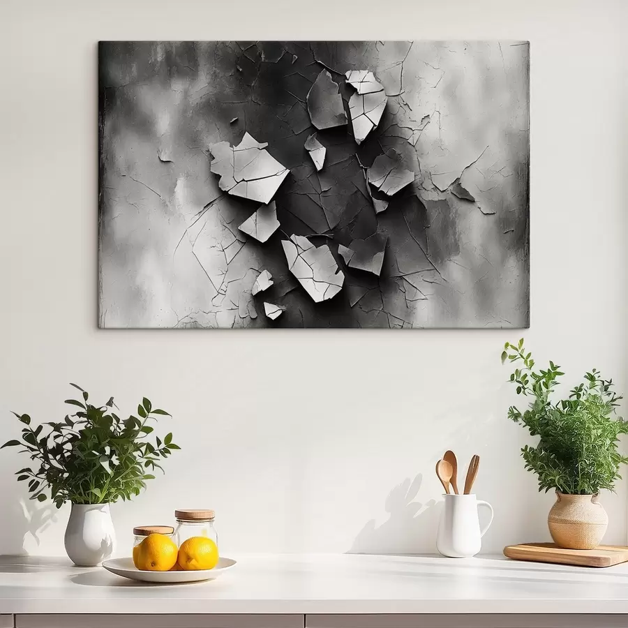 murales Pared antigua en blanco y negro s44450