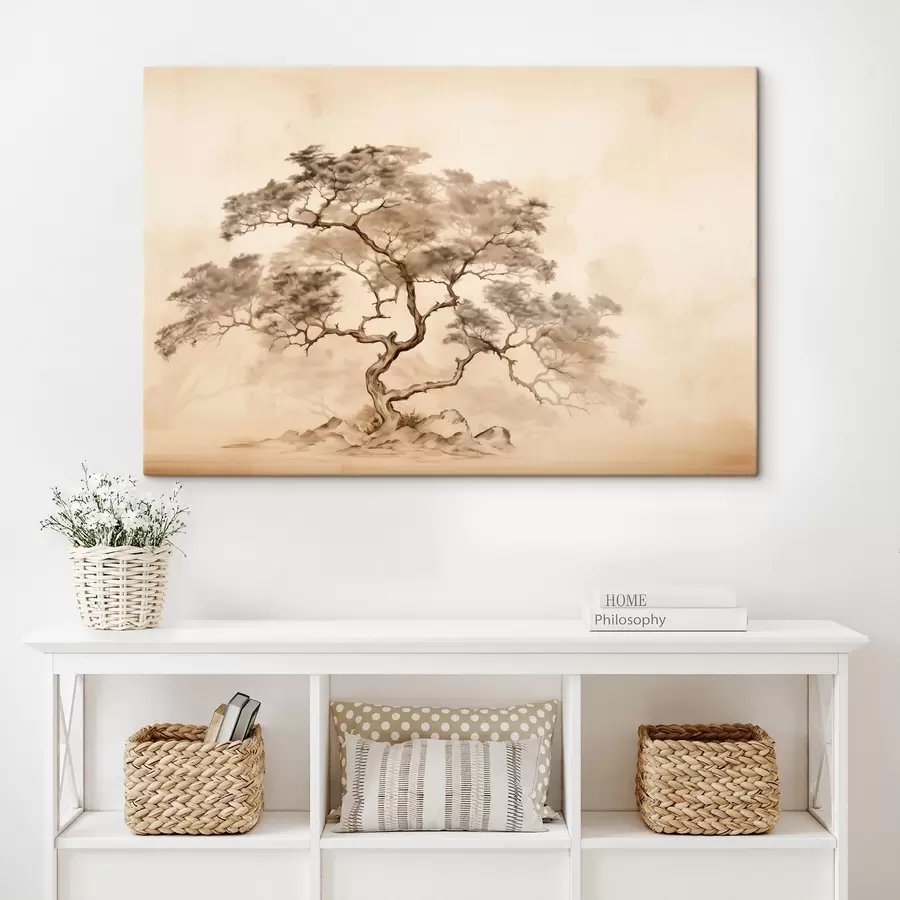 wall murals Tree on a Hill s44523
