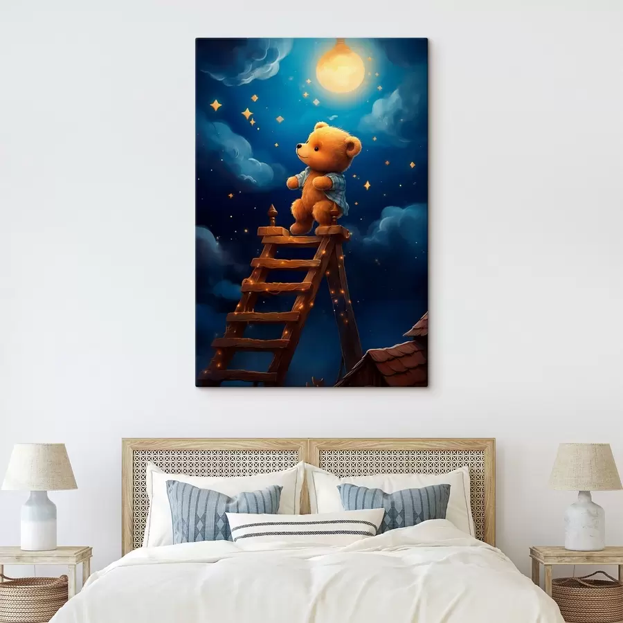 murales El osito de peluche y la luna s44534