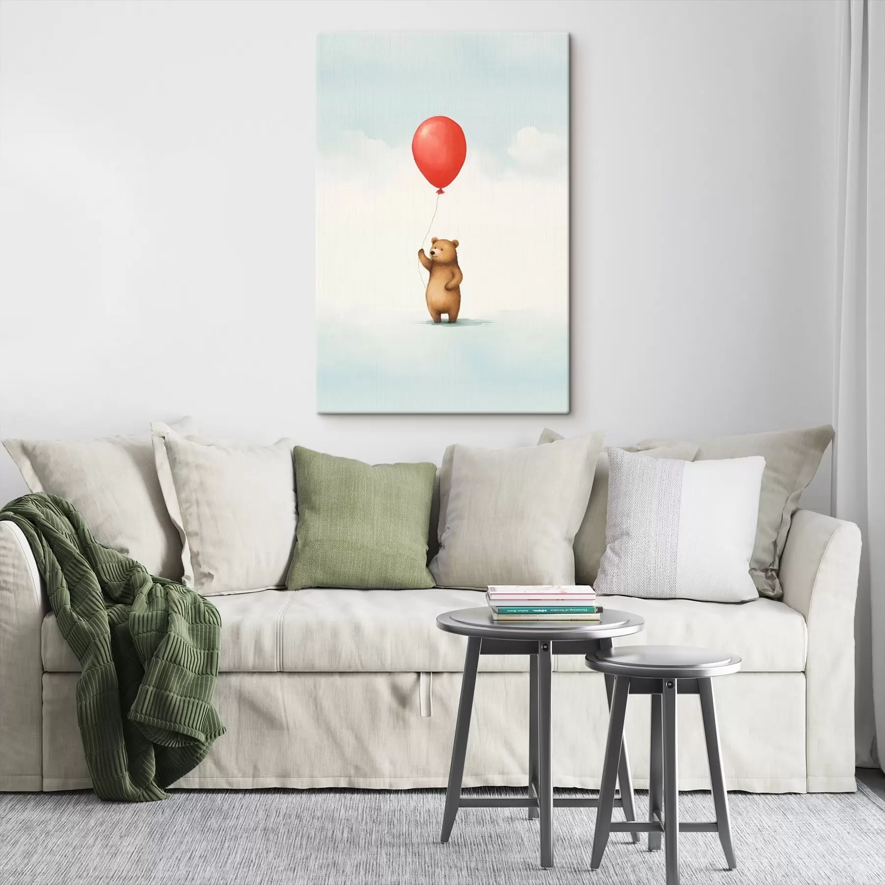 wall murals Teddy Bear and a Balloon s44535