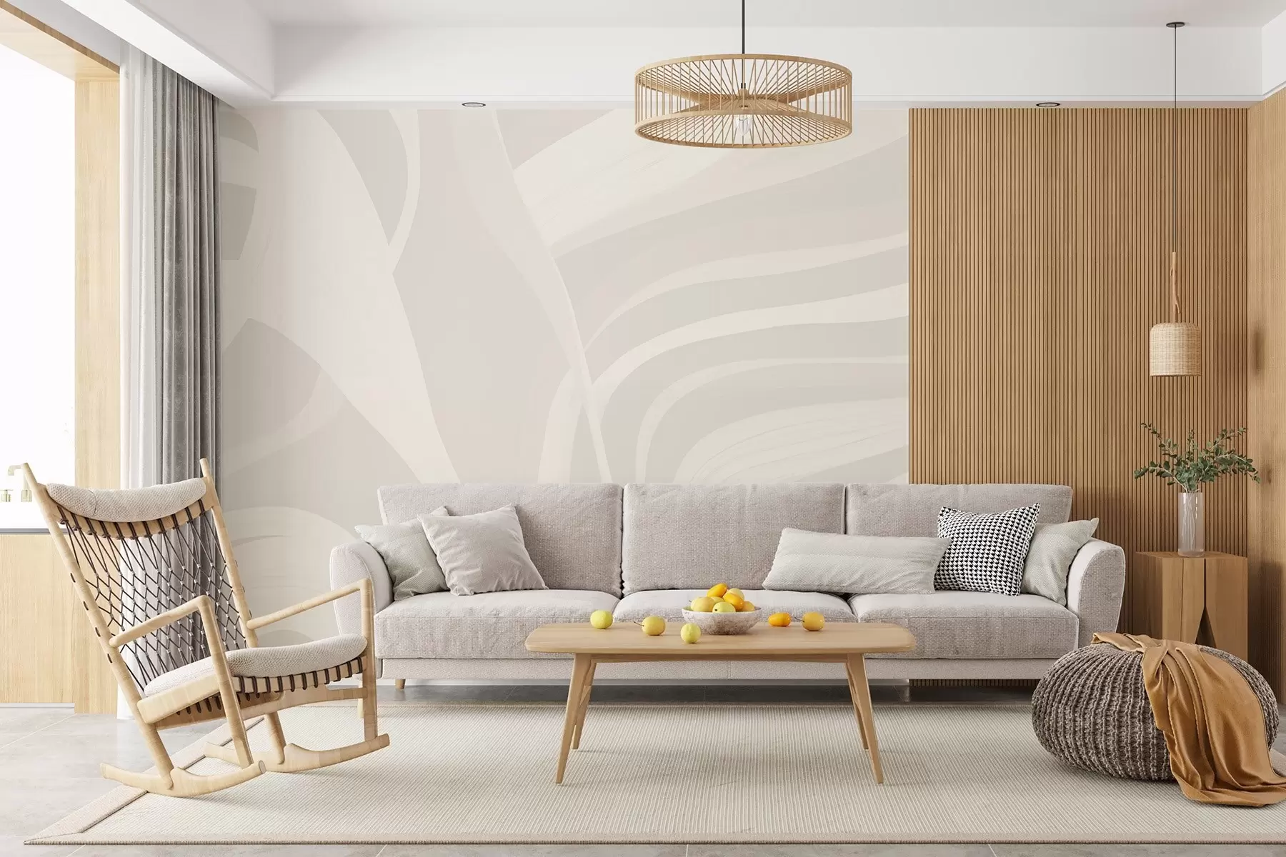 Wall Mural Photo Wallpaper Soft lines w04041