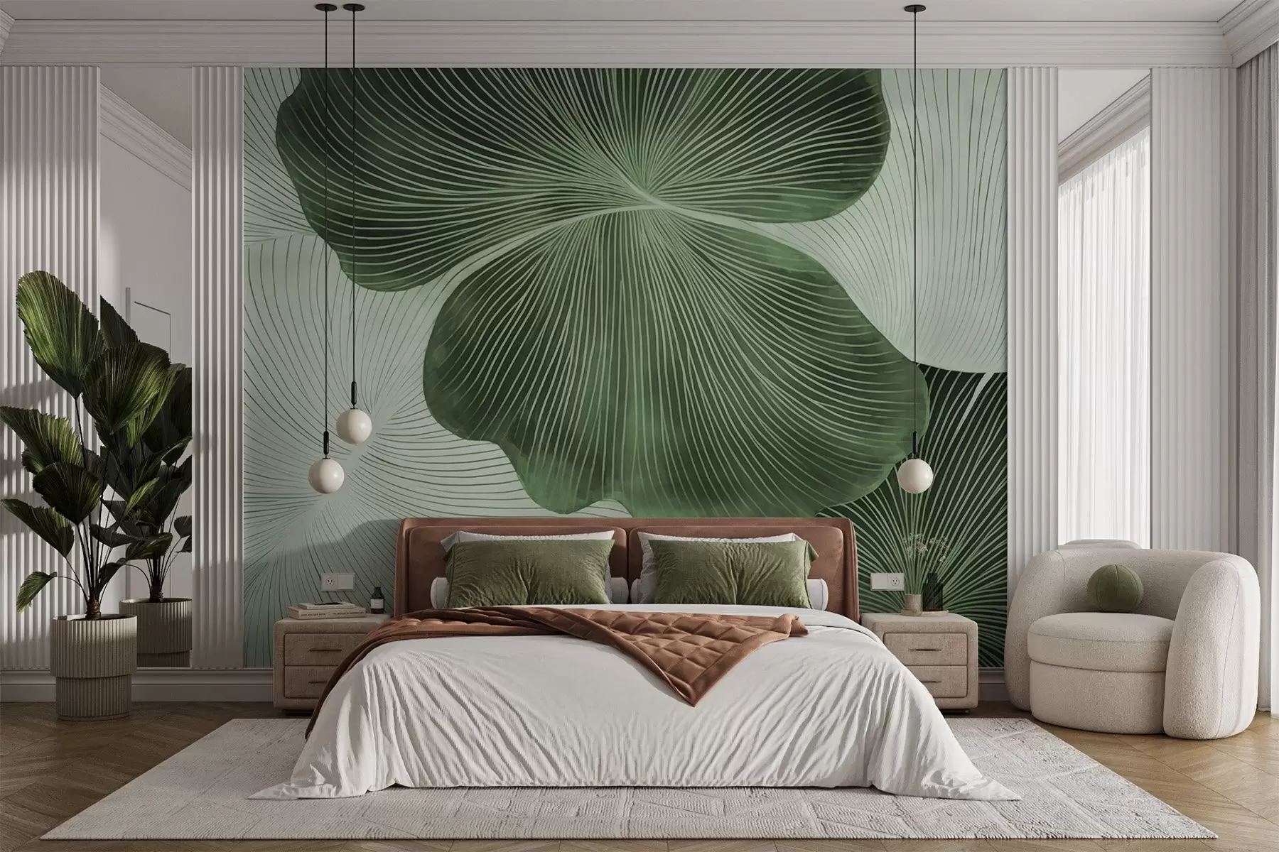 wall murals Smooth patterns w04042v2