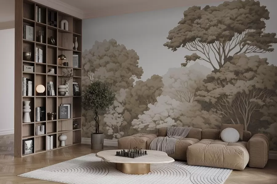 wall murals Forest crowns w04044v1