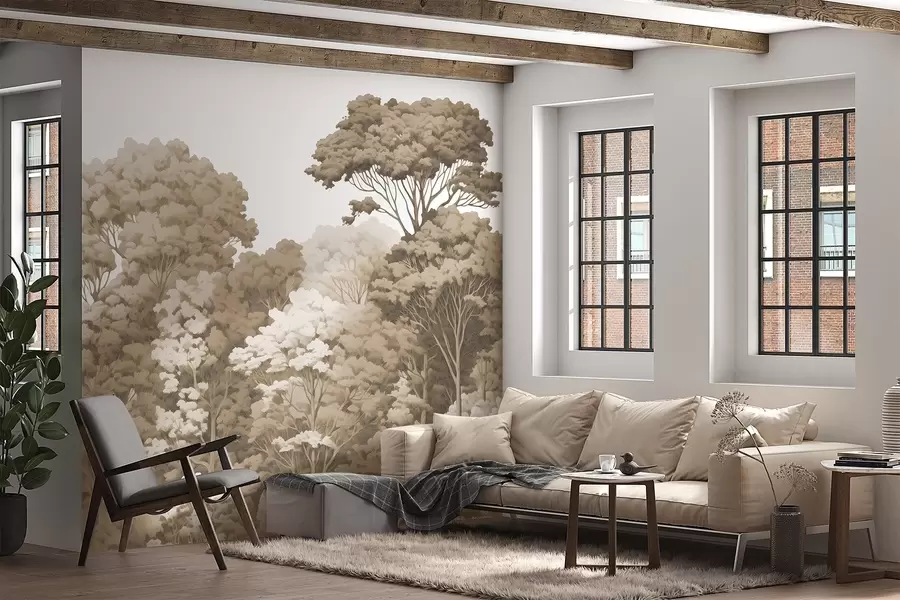 Wall Mural Photo Wallpaper Forest crowns w04044v1