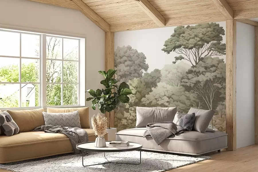 Wall Mural Photo Wallpaper Forest crowns w04044v2